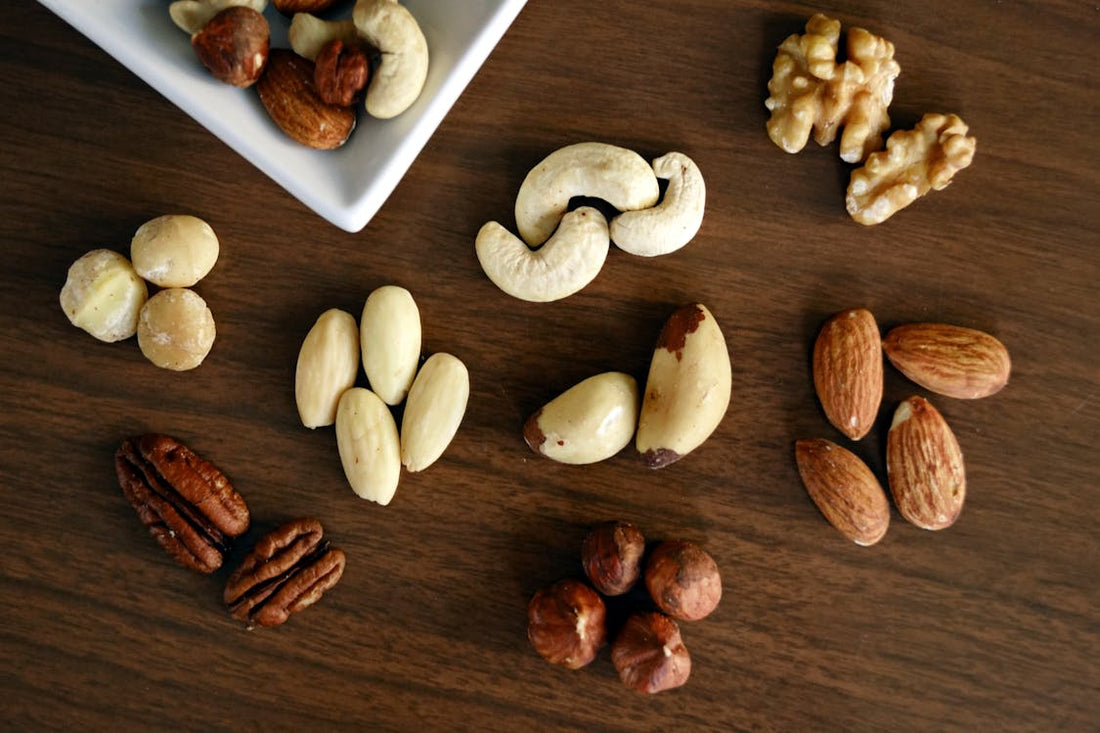 Diferentes tipos de castanhas