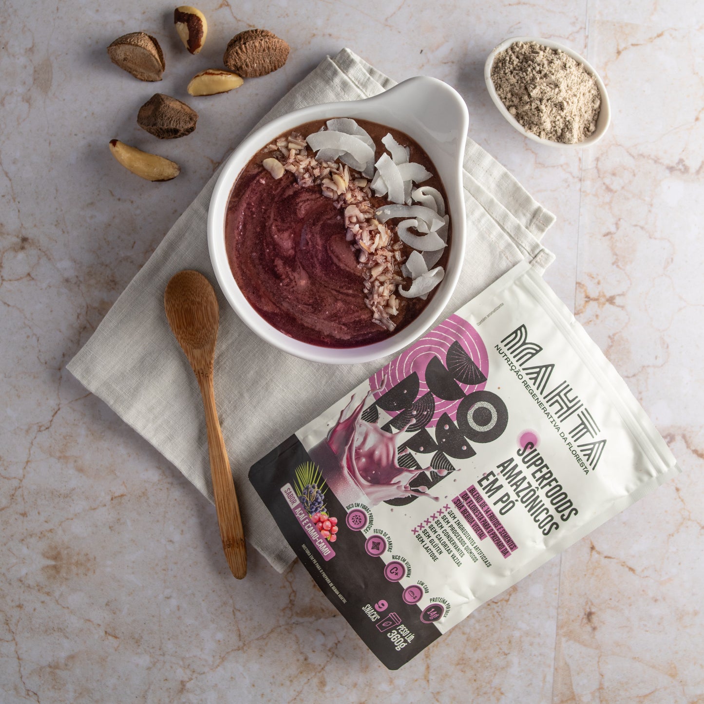 Shake de Superfoods Amazônicos - Açaí e Camu-Camu