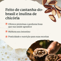 Leche vegetal en polvo de nuez de Brasil