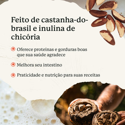 Leche vegetal en polvo de nuez de Brasil