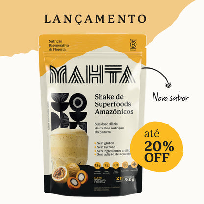 Shake de Superfoods Amazônicos - Maracujá e Tucumã - 21 dias