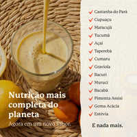 Shake de Superfoods Amazônicos - Maracujá e Tucumã