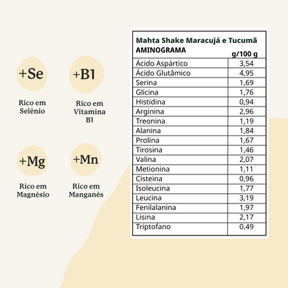 Shake de Superfoods Amazônicos - Maracujá e Tucumã