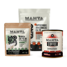 1 Mahta Coffee (220g) + 1 Leite de Castanha (240g) + 1 Superfood (360g)